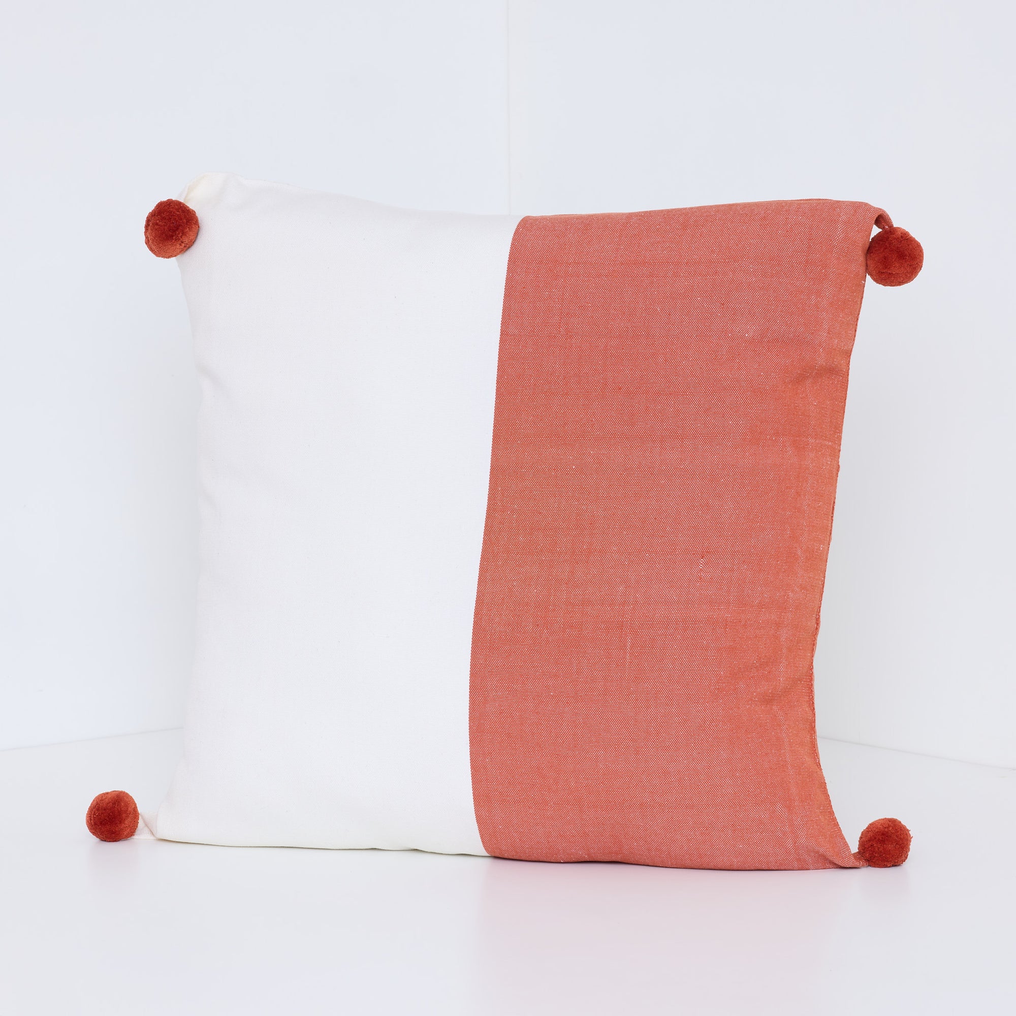 COJIN FELIPA BICOLOR LADRILLO